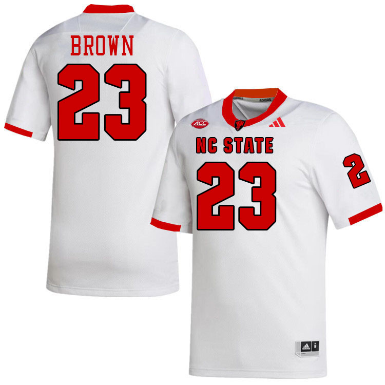 NC State Wolfpack #23 Ted Brown College Football Jerseys,Uniforms-White
